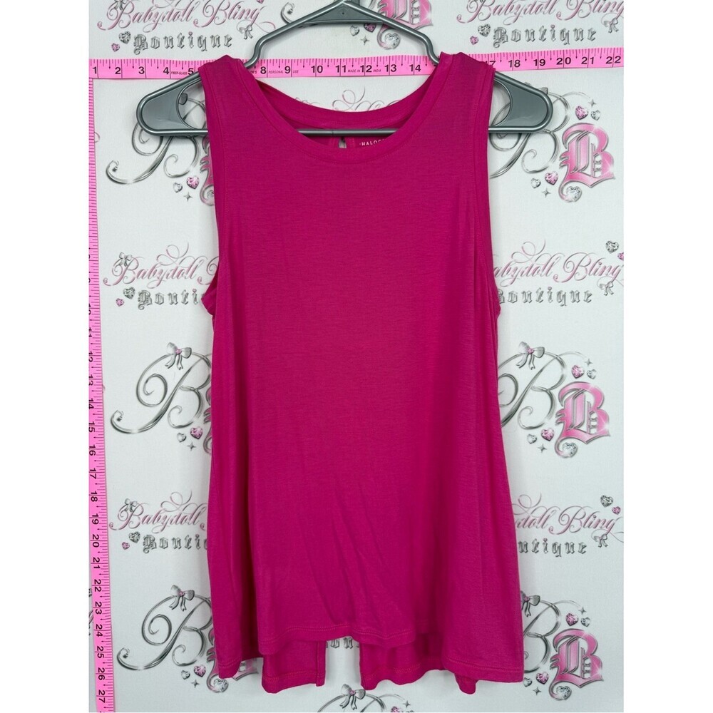 Halogen tank top shirt pink Fuchsia Sleeveless Tank Top